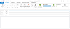 Eine neue E-Mail mit installiertem Outlook Add-In